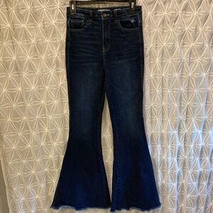 Kan Can Kurvy High Rise Flare Jeans